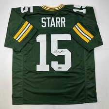 Facsimile Autographed Bart Starr Green Bay Green Jersey Size Men's XL picture