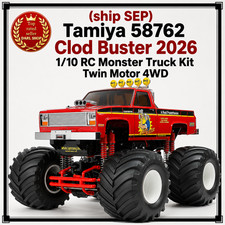 (ship SEP) Tamiya 58762 Clod Buster 2026 1/10 RC Monster Truck Kit Twin Motor 4W picture