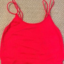 No-boundaries Women's Pink and Red Crop-top picture