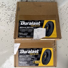 2 Duralast Gold Brake Rotors 70125DG, Brand New, With Box picture