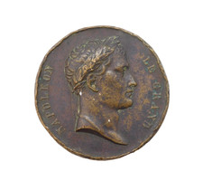 19th Century Napoleon Le Grand Arc de Triomphe Bronze Medal Antique c1830s picture