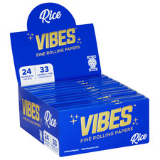 VIBES Rolling Papers - Rice + Tips - King Size Paper (Box of 50) picture
