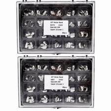 80 Pcs Dental Orthodontic Bands With Buccal Tube 1st Molar 16#-35# Roth/MBT Kit picture