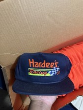 Rare Vintage Hardees Racing SnapBack Hat picture