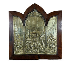Grand Triptych in Massive Bronze - Scène de l’Assassassinat d’Henri IV Paris ... picture