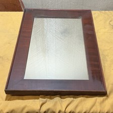 early-to-mid 20th century mahogany or mahogany-veneer rectangular wall mirror picture