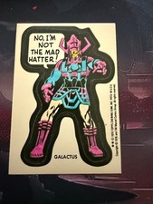 Vintage 1976 Topps Marvel Comic Book Heroes Sticker - GALACTUS picture