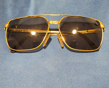 Alfred Dunhill Aviator prescription Sunglasses Gold Metal Frame Gray Lens 135. picture