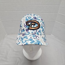 Vtg Arizona Diamondbacks Baseball Hat Adj Snap All Over Print Youth New Era 940 picture