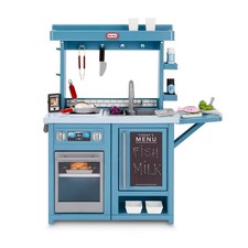 Little Tikes First Prep Kitchen Realistic Pretend Play Kitchen with Over 25 picture