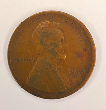 1918-S Lincoln Wheat Cent Penny  VF Book Filler  In US  picture