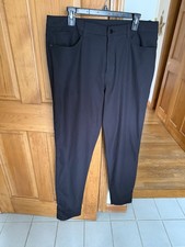 Euc Lululemon ABC Slim Pants 5 Pocket 36x37 Golf Pants black-look new picture