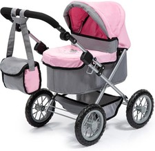 Bayer Design Baby Doll Trendy Pram in Grey/Pink, 67 x 41 x 68 centimeters,...  picture