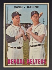 1967 Topps - Al Kaline, Norm Cash #216 Norm Cash, Al Kaline VGEX picture