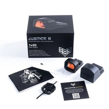 Swampfox Justice II 1x30mm 6MOA GREEN Dot Sight Multi-Reticle RMR footprint picture