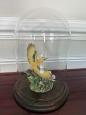VTG 1988 Hand Blown Glass Cloche Display Dome 12