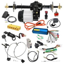Go kart 36V 1000W Motor Rear Differential Axle Kit Electric Golf Cart  ATV Quad picture