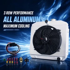 3-Row Radiator Shroud Fan For 1955~1957 Chevy Bel Air Small /Big Block V8 1956 picture