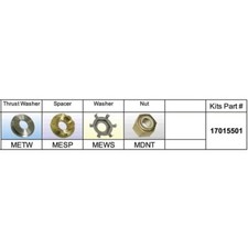 SOLAS 17015501 ME-PKT Propeller Kit for Mercury 90 HP Plus picture