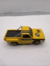 Vintage 80’s Tyco Curve Huggers HP2 Slot Car Yellow Goodyear 8 Ball picture