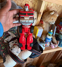 Tonka Vintage 1984 Transforming Robot Fire Truck Toy Red & Gray picture