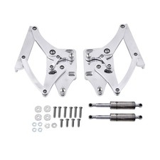 For 1964-66 Mustang, 1964-65 Falcon/Comet Billet Aluminum Hood Hinges Pair picture
