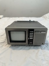 Hitachi CK-200 Portable TV 5” CRT Solid State Color Television 1984 Tested Works picture