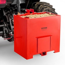 VEVOR Ballast Box 3 Point Category 1 Tractor Quick Tach Hitch 5 ft³ 800 lbs Red picture