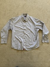 UNTUCKit Rubican WF Men’s XXL Gray Red Stitching Button-Down Shirt Relaxed Fit picture