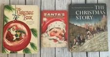 Vintage 1954 & 1966 Christmas Books w/ Inscriptions. Lot Of 3 picture