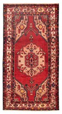 Vintage Traditional Hand-Knotted Area Rug 4'2
