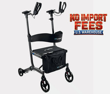 LifeWalker UPWalker EZ Lite Lightweight Upright Rollator Walker for Seniors 4 Wh picture