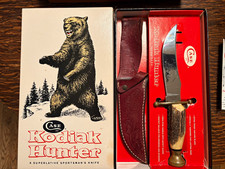 Vintage Case XX Kodiak Hunter Knife India Stag Leather Sheath Original Box USA picture