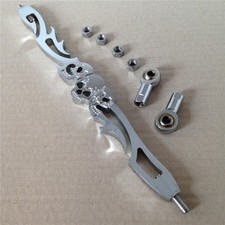 Chrome Skull Shift Linkage For Harley Softail Fxdwg Dyna Wide Glide Flhr Flt picture