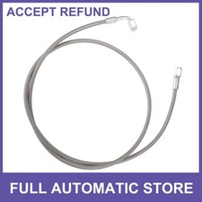 ONE AN3 Braided Oil Feed Line 90 Degree to Straight Hose End, 48