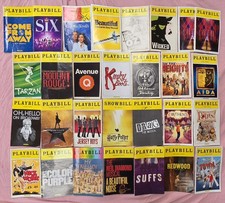Broadway 28 Playbill Lot Autographs Tickets Various Years See Description picture