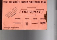 1963 CHEVROLET--Original Owner's Manual, not a copy--FREE SHIP picture