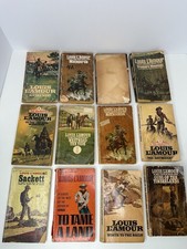 Lot of 17 Vintage Louis LAmour Western Paperbacks Sacketts Bantam Fawcett Book picture