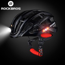 ROCKBROS Bicycle Headlamp Smart Helmet Ultra Lightweight Head USB Rechargeable picture