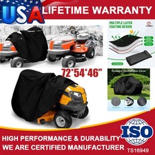 Heavy Duty Waterproof Riding Lawn Mower Cover Tractor UV Protection Garden Yard picture