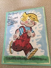 Cartoonist Ron Ferdinand Hand Drawn & Signed, Dennis The Menace Sketch 4”X 5.5 “ picture