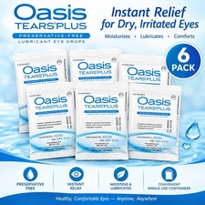 AUTHENTIC & NEW - Oasis TEARS PLUS - LUBRICANT DROPS FOR DRY EYES (30 VIALS) picture