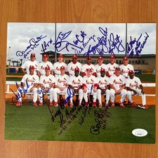 Cardinals JSA LOA Multi Player Signed Vintage Photo 8x10 picture