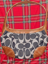 Vintage Coach Ergo Hobo Signature Denim & Leather Bag - Model 12748 (2008) picture