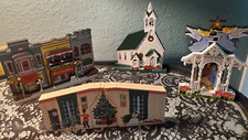 VTG Sheila's Christmas Set 4 Celebration in Town Include Nativity Hand Made USA picture