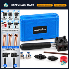 7Pcs Brake Line Flaring Tool Set - SAE Double Flare Kit for 3/16