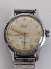Accurist Men's Vintage Wristwatch 21 Jewels Mechanical Wind Subdial Antimagnetic picture