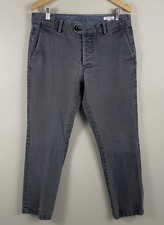 Gustin Mens 36x30 Washed Gray Slim Chino Pants Military Twill #52 picture