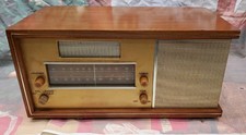 MCM Vintage MAGNAVOX FM Model 16-1 tube AM/FM RADIO 1950s WORKS SEE VIDEO picture