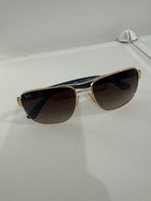 Ray-Ban Gradient Sunglasses, Brown & Gold, vintage, made in Italy picture